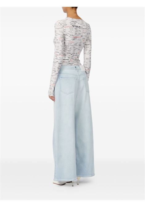 jeans wide leg donna blu MM6 MAISON MARGIELA | S52LA0262-M30056961
